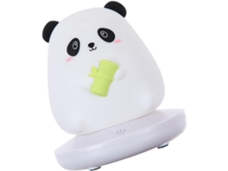 Luminária Noturna De Silicone Recarregável Via Usb Em Formato De Animal, Abajur De Cabeceira 10x10x12,8 Cm