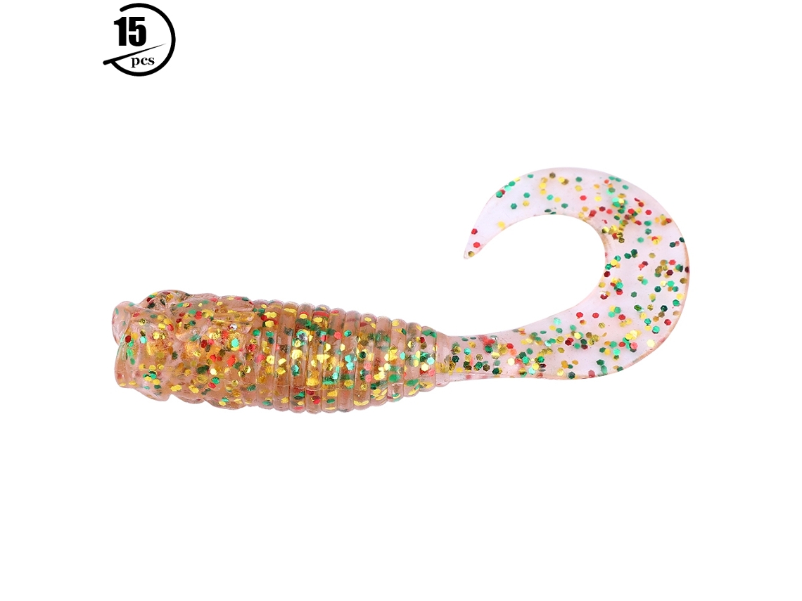 Fish Head-shaped Lure Soft Bait Soft Worm, Realistic Fish Attraction, Elastic And Durable