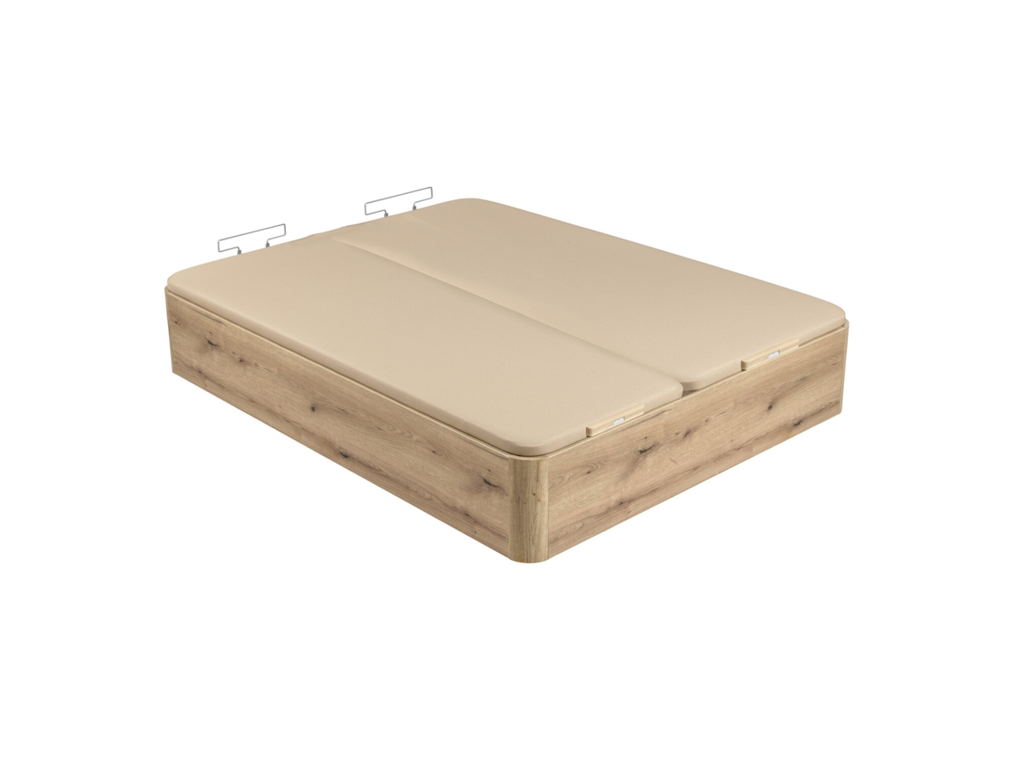 Sommier com Arrumação PIKOLIN Naturbox 2.0 Tampa Dupla - 160x190cm (36 Cm de Altura - Roble)