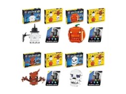 Blocos De Construção Fantasmas De Halloween Com Luzes, Brinquedos De Construção Stem, 100 Novos Ly Ebike