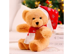 Ursinho de Pelúcia 26cm, Urso Marrom Macio, Presente de Natal, Decoração 26cm - Neve