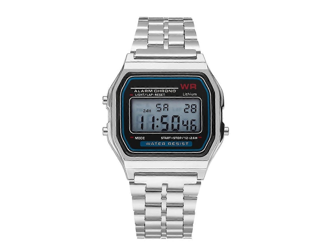 Relógio De Pulso Eletrônico De Quartzo Geneva Para Homem, Com Pulseira De Metal.