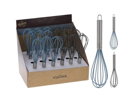 Batidor silicona mango inoxidable 26 cm