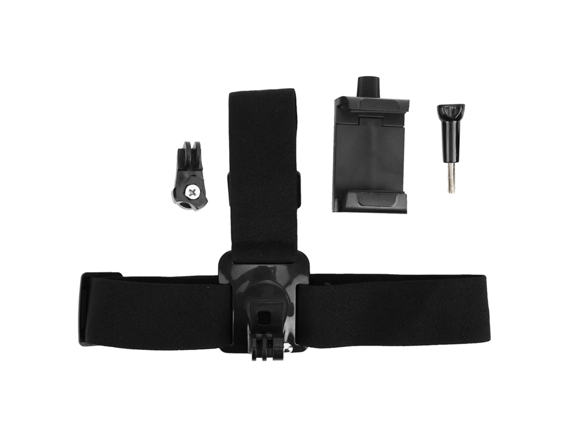 Plastic Black Outdoor Head Harness Strap Shooting Bracket Headband Mount For Motion Camera LAXISCREED