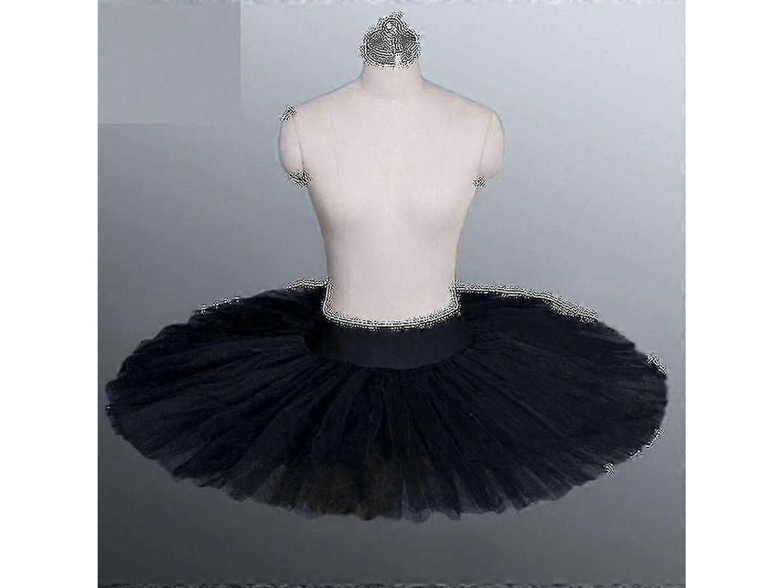 2026 traje de Dança Balé Adulto com Saia Tutu Platter em Preto, Branco e Vermelho para Performers