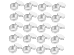 De 50 Pequenas Caixas Redondas De Alumínio Para Armazenamento, Ideais Para Guardar Cremes, Cosméticos E Amostras De Produtos Para A Pele.