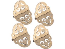 De Cobre Pequenas (4 Peças) Para Caixas Joias Madeira, Estilo Antigo,