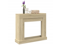 Vidaxl Cornija Lareira 100x30x87,5cm Derivados Madeira Carvalho Sonoma