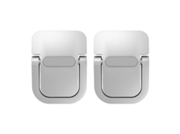 2pcs Suporte para Laptop de Liga de Alumínio Dissipação de Calor Portátil Prata