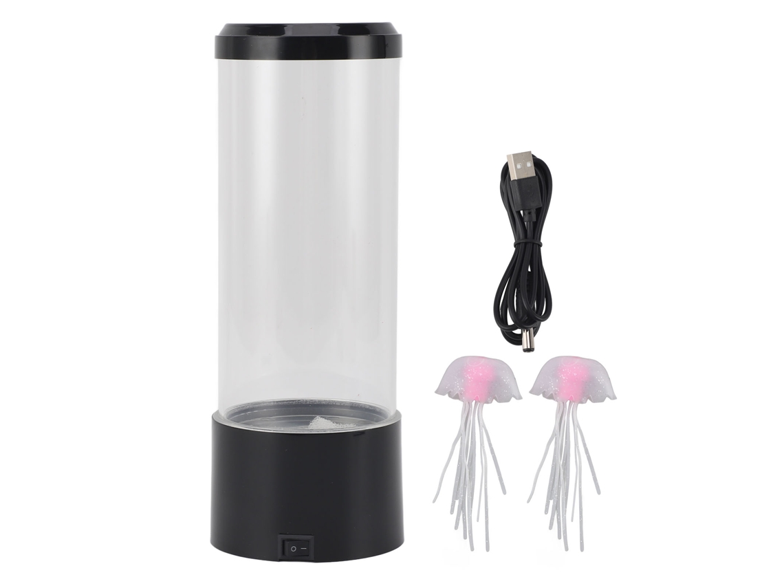 Lâmpada de Aquário Led Usb Luz Noturna Colorida Decorativa Falsa Peixe Tanque