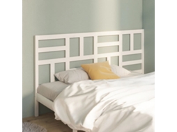 Cabecero 206x4x104 cm Pino Macizo Blanco