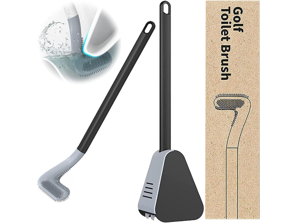 Escova sanitária de silicone com suporte, para parede ou uso independente AQUAFORGE