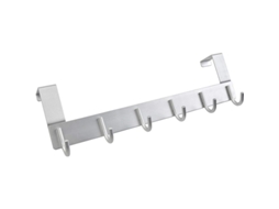 Ganchos de Porta Nova Line com 6 Ganchos Alumínio 40cm S/MARCA