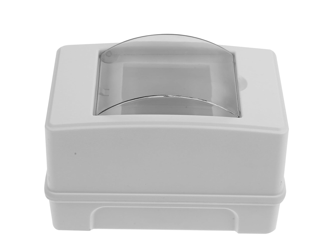 Caixa De Distribuição Elétrica, Invólucro Branco Em Abs E Pc, Resistente Ao Desgaste, 3