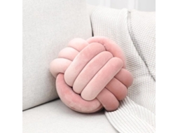Escolha Segura - Coquinha Rosa - Decoração - Cesto Redondo - Pluma - Decoração De Sala - Pano De Veludo Suave - Feito À Mão - Cesto De Decoração