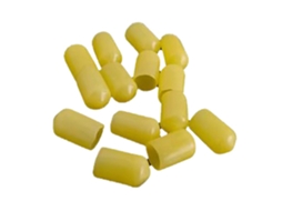 Mali 20 peças de capa protetora para conector RCA para DVD, amplificador e receptor AV, amarelo