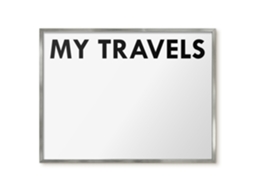 Magnetic Board For Wall My Travels For The Bedroom Espelharte (80x60 Cm)