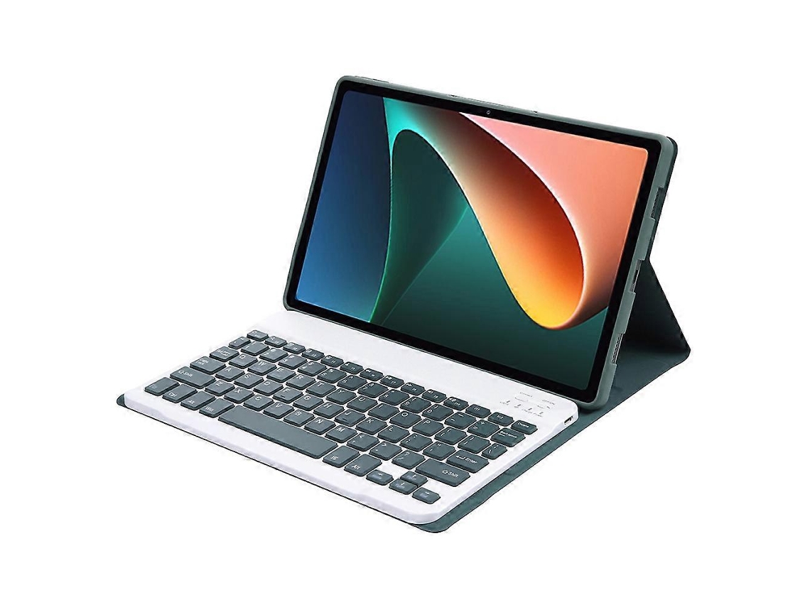 Capa Para Tablet Xiaomi Pad 5 / 5 Pro A0n5 Ultrafina, Removível, Em Tpu Com Textura De Pele De Cordeiro, Teclado Bluetooth E Suporte (preta).