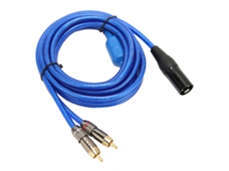 Cabo de Áudio LAXISCREED Xlr Macho para Rca Duplo 3m