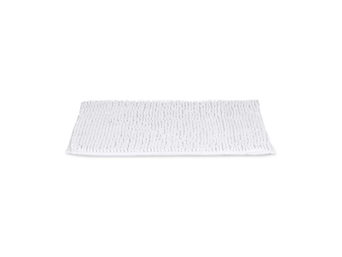 Tapete de banho Poliéster Branco (60x40x2)