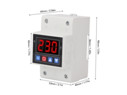 Protetor De Tensão Sobrecarga E Subtensão Ajustável 80a, Ac80-300v, Relé Inteligente Para Din Rail
