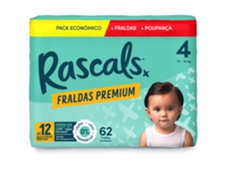 Box Fraldas Premium 10-15kg T4 Rascals