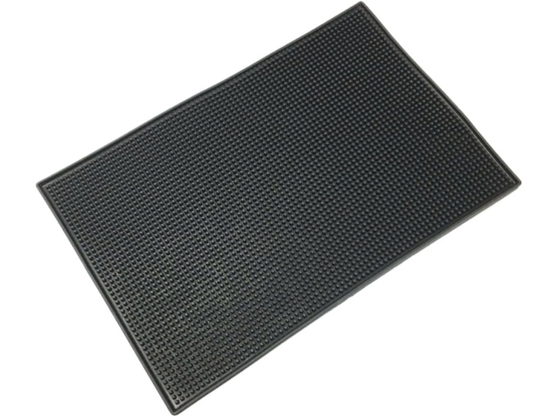 Tapete De Silicone Para Secar Louça Ibasenice, Preto, Com Ranhuras Profundas, Antiderrapante, Fácil De Limpar, Ideal