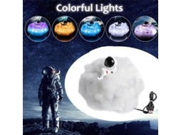2026 lâmpada Astronauta Nuvem Colorida com Efeito Arco íris Luz Noturna Led Flor