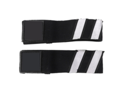 Conjunto de 2 cintos refletivos Mali para bicicleta, resistentes a arranhões, branco
