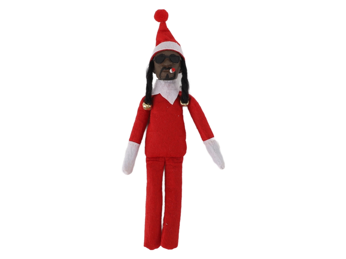 Boneca Elfo Preto de Natal Resina Feltro | S/MARCA