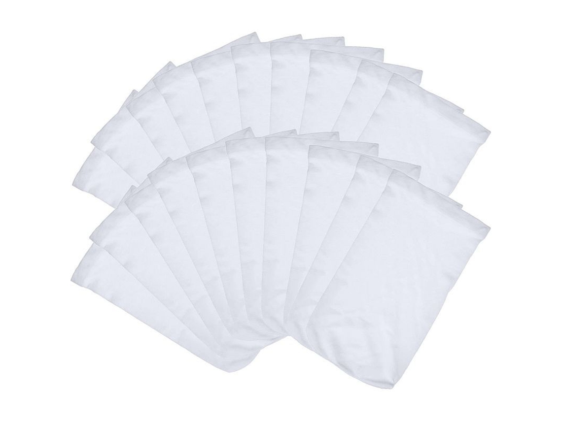 Nova Line 20 Meias de Skimmer para Piscina, Filtros Duráveis de Nylon Elástico e Tecido, Branco