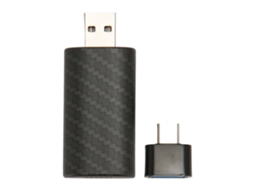 Cable Adaptador Convertidor Inalámbrico Carplay a Dongle Inalámbrico Con Carcasa de Fibra de Carbono, Plug And Play para Vehículos.