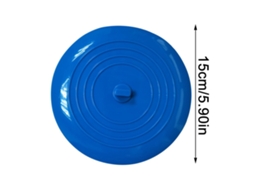 Tampão de Pia de Silicone Redondo LAXISCREED 15cm Azul