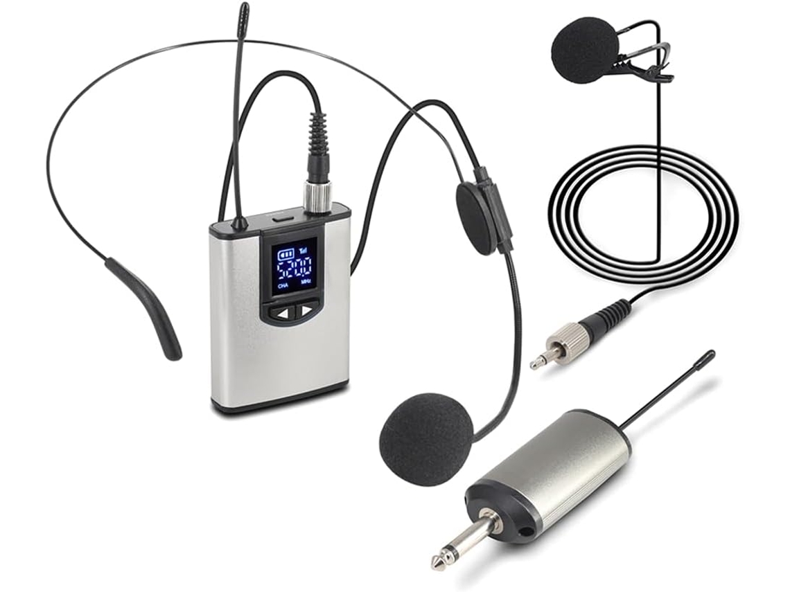Sistema de Microfone de Lapela Não Uhf com Transmissor de Bolso para Conferências SFUSHOS