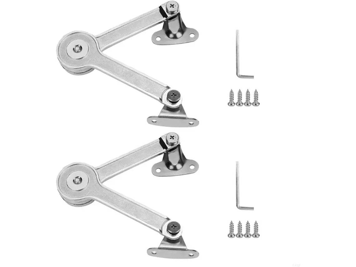 2 Dobradiças De Fechamento Suave Para Tampa, 75° 90° 110°, Para Armário De Brinquedos, Suporte De Cozinha