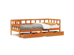 Daybed, Daybeds Vidaxl Marrom Madeira De Pinho (90 X 200 Cm)