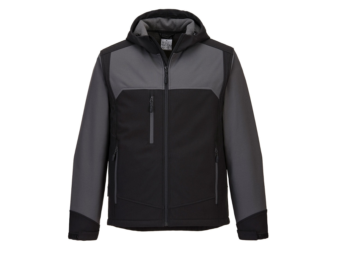Jaqueta Softshell Com Capuz Kx3 - Resistente E Funcional Preto / Xl
