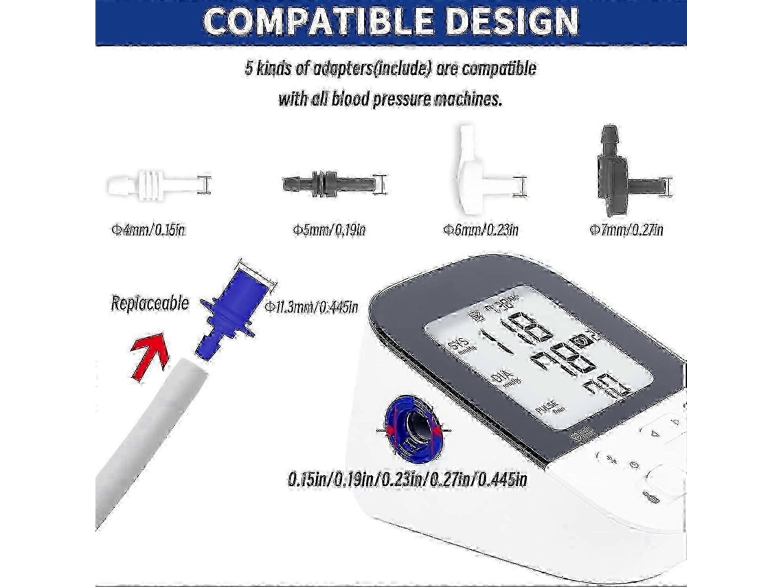 Braçadeira De Reposição Extra Grande Cinza, Compatível Com Monitor De Pressão Arterial Omron, Acessório Para Medição De Pressão Arterial No Braço