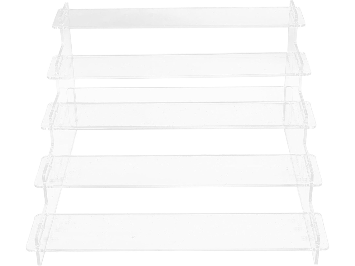 Expositor De Acrílico Transparente Vosarea 25cm Com 5 Níveis Para Joias, Perfumes E Objetos De Decoração Organizador