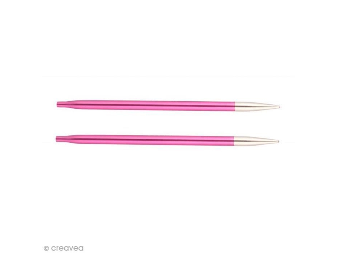 Agulhas Circulares Intercambiáveis Knitpro Fúcsia 5 Mm Conforto Flexibilidade Knit Pro