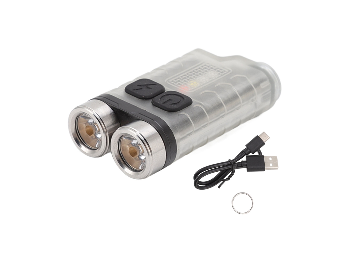 Lanterna de Porta chaves Mini V3 Recarregável Usb, Impermeável, Ip65, 900lm, com Função Magnética | S/MARCA