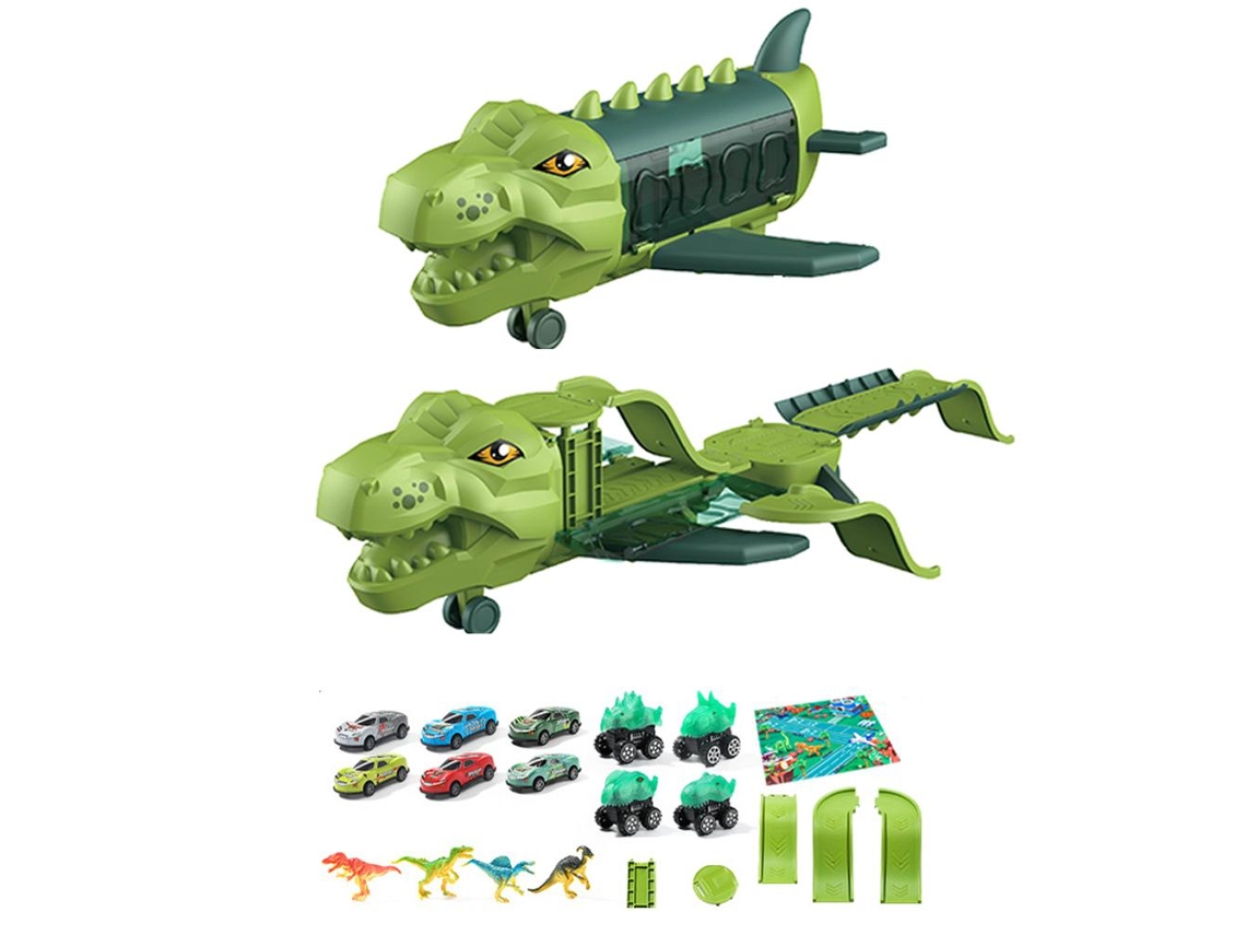 Primerox brinquedo de Dinossauro Avião com Trilha Transporte Caminhão de Carga Brinquedos para Crianças