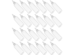 Conjunto De 24 Frascos Transparentes Vazios Com Bico Dosador.