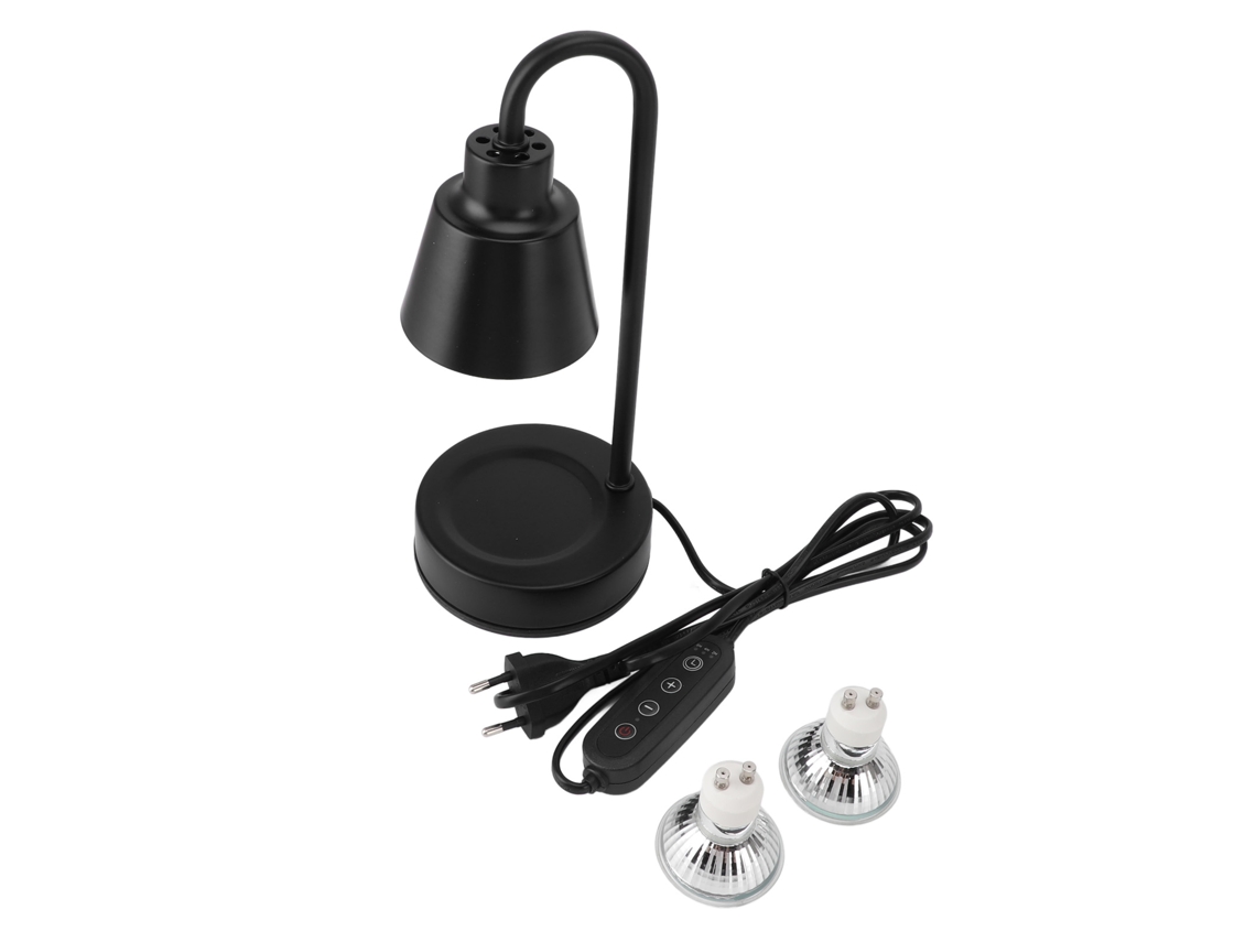 Lâmpada derretidora de cera com timer 50W ajustável aromaterapia velas sem chama 2 lâmpadas plugue EU 220V com S/MARCA