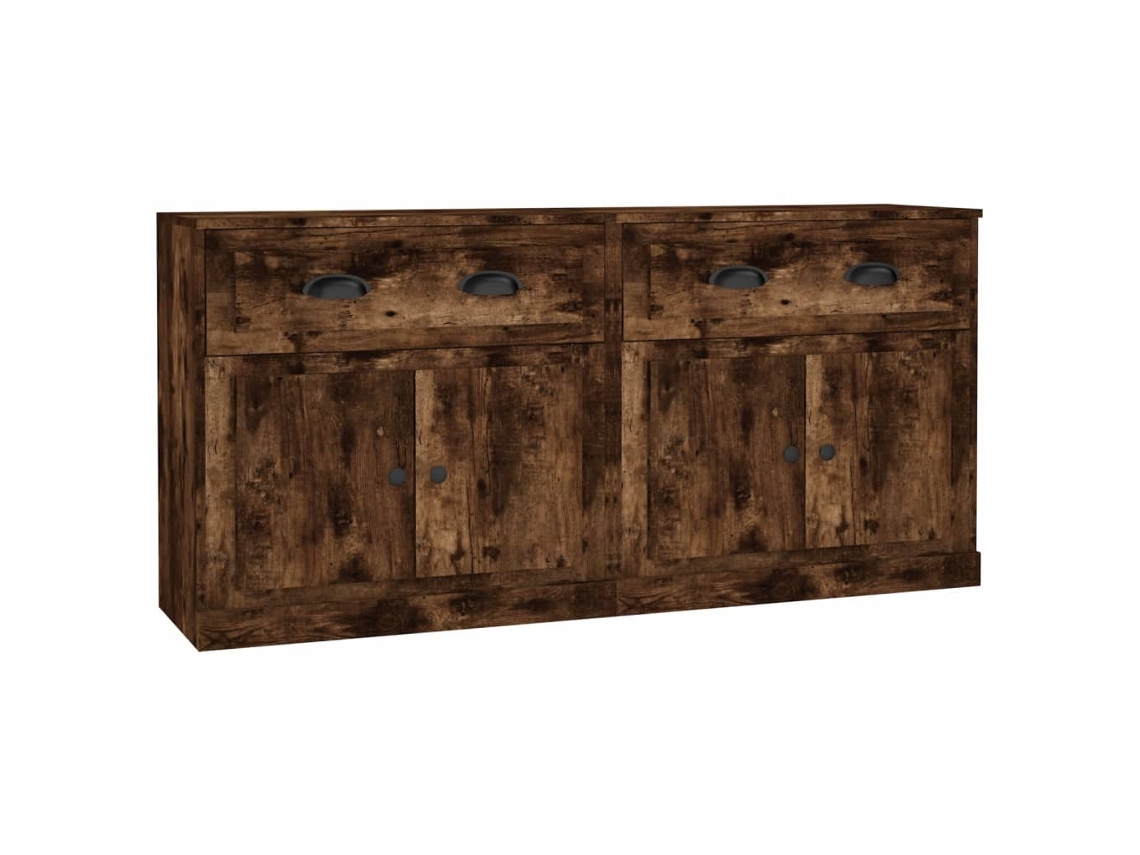 Aparadores 2 Pcs Derivados de Madeira Carvalho Fumado MAISON EXCLUSIVE