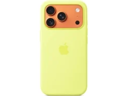 Capa APPLE iPhone 17 Pro Silicone com Magsafe (Amarelo Neon)