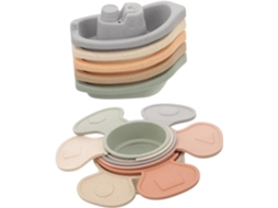 Conjunto De 11 Peças De Brinquedos Educativos Para Banho De Bebês, Com Encaixe Tipo Ninho.