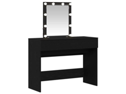 Mesa de Vestir com Gaveta Carvalho Preto 100x40x130 cm MAISON EXCLUSIVE