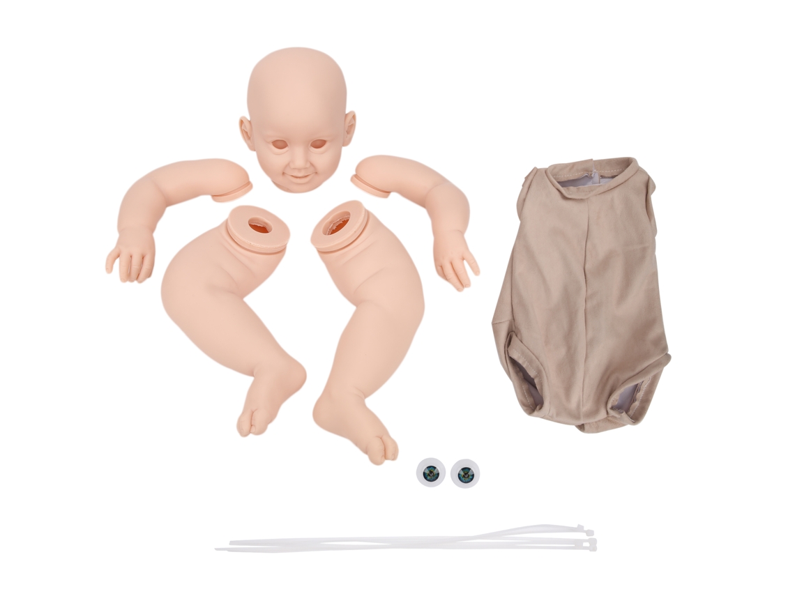 Ats kit de Boneca Reborn Diy de Vinil Não Pintado Peças Modelo Bebê 28 Polegadas