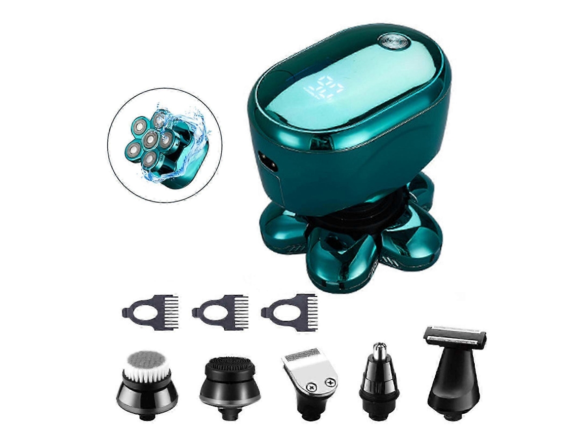 Barbeador Elétrico 5 Cabeças Multifuncional, Para Barbear Completa